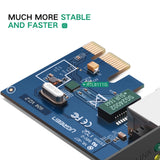 Ugreen US230 Gigabit 10/100/1000Mbps PCI-E netværkskort - sort
