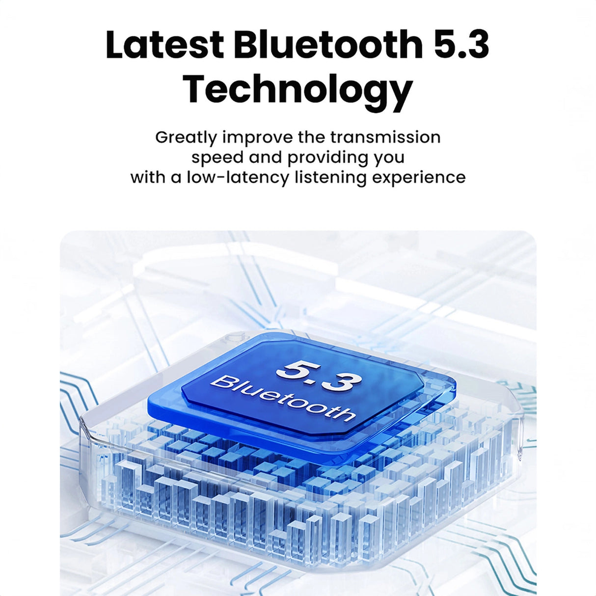 Ugreen HiTune T6 trådløse hovedtelefoner med ANC-funktion + USB-A - USB-C-kabel - hvid