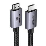 Ugreen HD171 25911 kabel med HDMI 2.1 8K-kontakter certificeret 3 m - grå