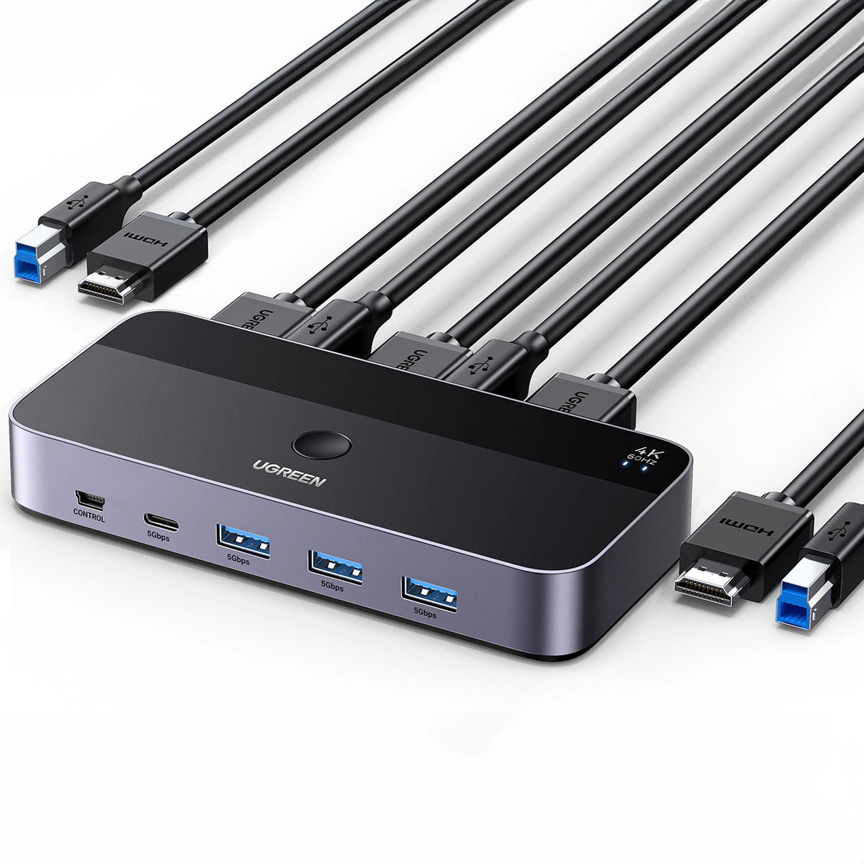 Ugreen CM664 HDMI switch 2in1 KVM switch - sort