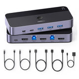 Ugreen CM664 HDMI switch 2in1 KVM switch - sort