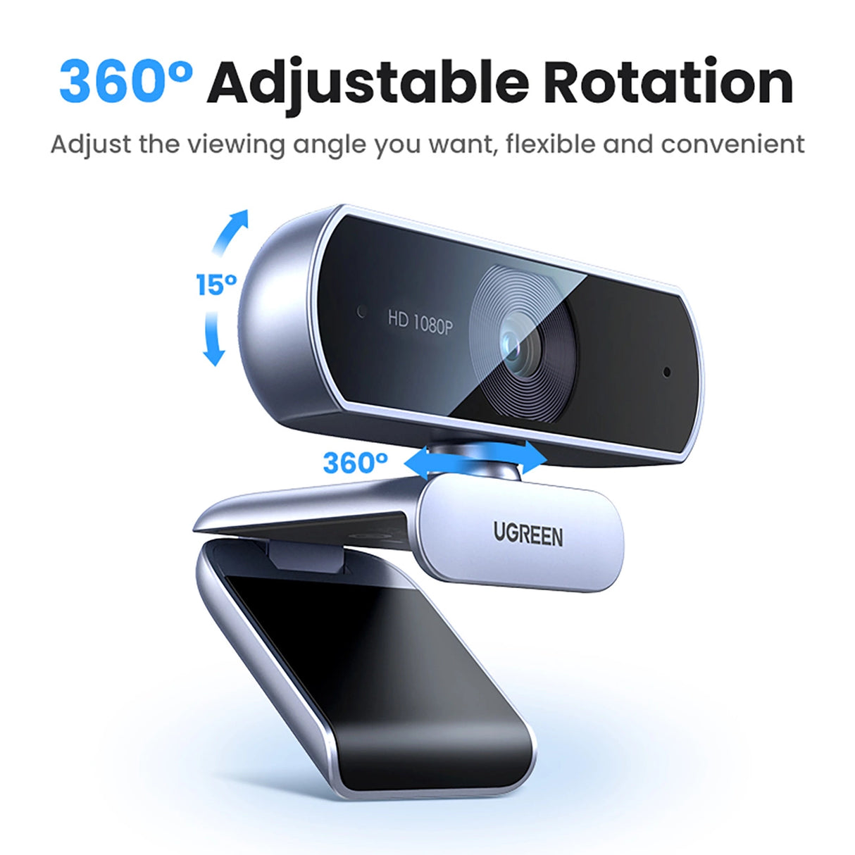 Ugreen CM678 USB HD Webcam - Grå