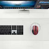 Ugreen MU006 trådløs optisk mus USB 2.4GHz / Bluetooth 5.0 4000 DPI - rød