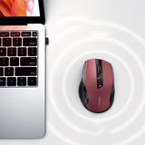 Ugreen MU006 trådløs optisk mus USB 2.4GHz / Bluetooth 5.0 4000 DPI - rød