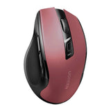 Ugreen MU006 trådløs optisk mus USB 2.4GHz / Bluetooth 5.0 4000 DPI - rød