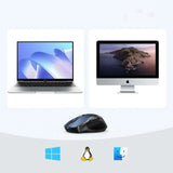 Ugreen MU006 trådløs optisk mus USB 2.4GHz / Bluetooth 5.0 4000 DPI - Blå