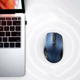 Ugreen MU006 trådløs optisk mus USB 2.4GHz / Bluetooth 5.0 4000 DPI - Blå