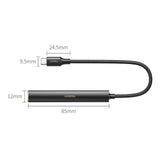 Ugreen CM545 DAC hovedtelefonforstærker fra USB-C til 3,5 mm mini jack - sort