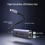 Ugreen CM648 USB-C til RJ45 Ethernet 2.5G adapter - grå