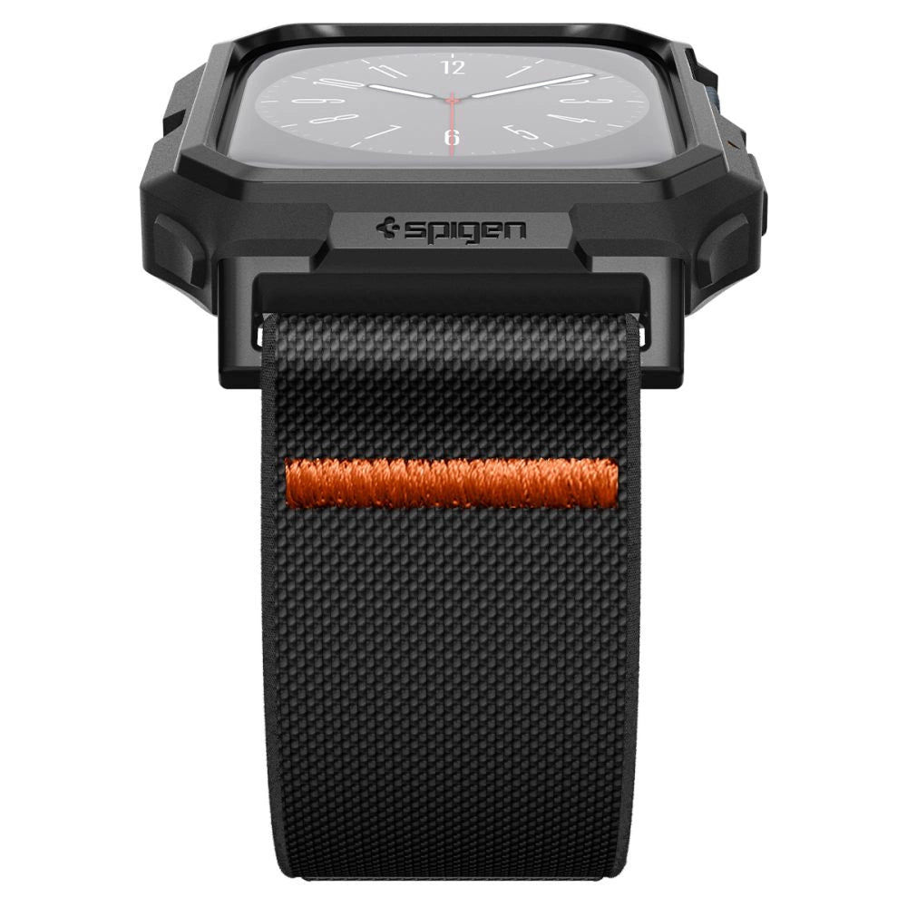 Spigen Lite Fit Pro Case med rem til Apple Watch 4 / 5 / 6 / 7 / 8 / 9 / SE (44 / 45 mm) - Matte sort