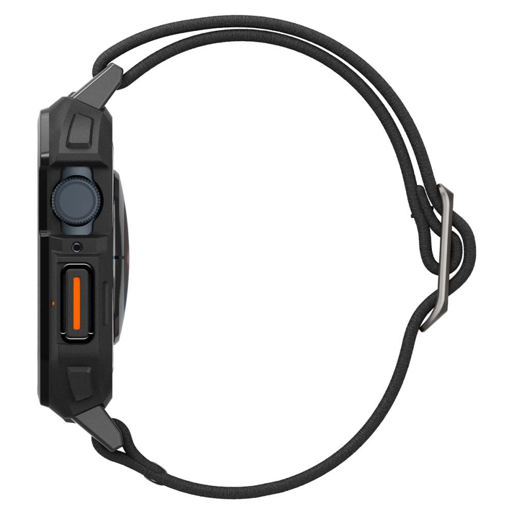 Spigen Lite Fit Pro Case med rem til Apple Watch 4 / 5 / 6 / 7 / 8 / 9 / SE (44 / 45 mm) - Matte sort