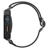 Spigen Lite Fit Pro Case med rem til Apple Watch 4 / 5 / 6 / 7 / 8 / 9 / SE (44 / 45 mm) - Matte sort
