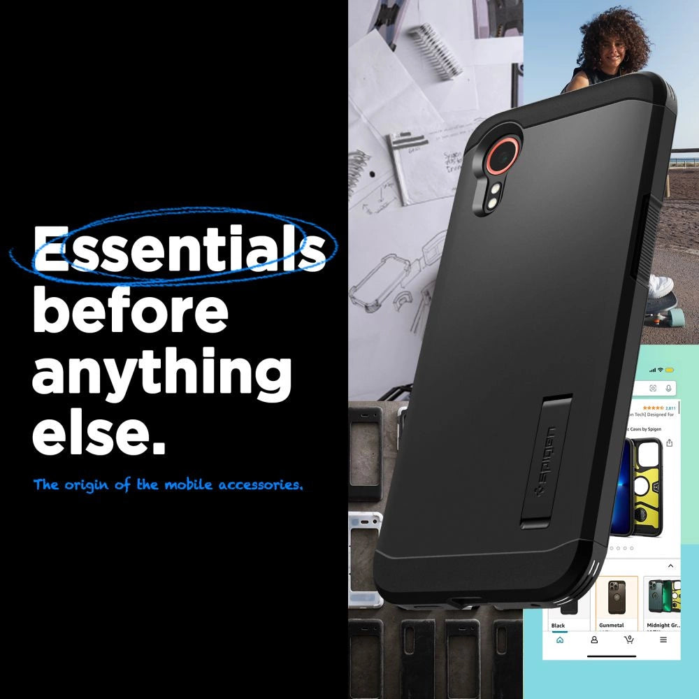 Spigen Tough Armor case til Samsung Galaxy XCover 7 - sort