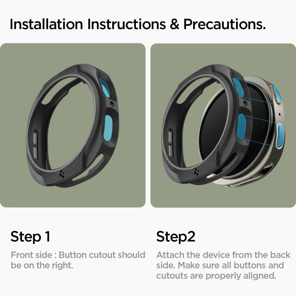 Spigen Liquid Air Samsung Galaxy Watch 8/9 (44 Mm) Matsort