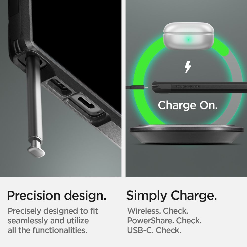 Spigen Tough Armor Galaxy S23 Ultra Sort