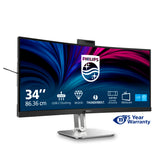 Philips 34B2U6603CH 34 VA 3440 x 1440 (UltraWide) Thunderbolt 4 HDMI DisplayPort 120Hz