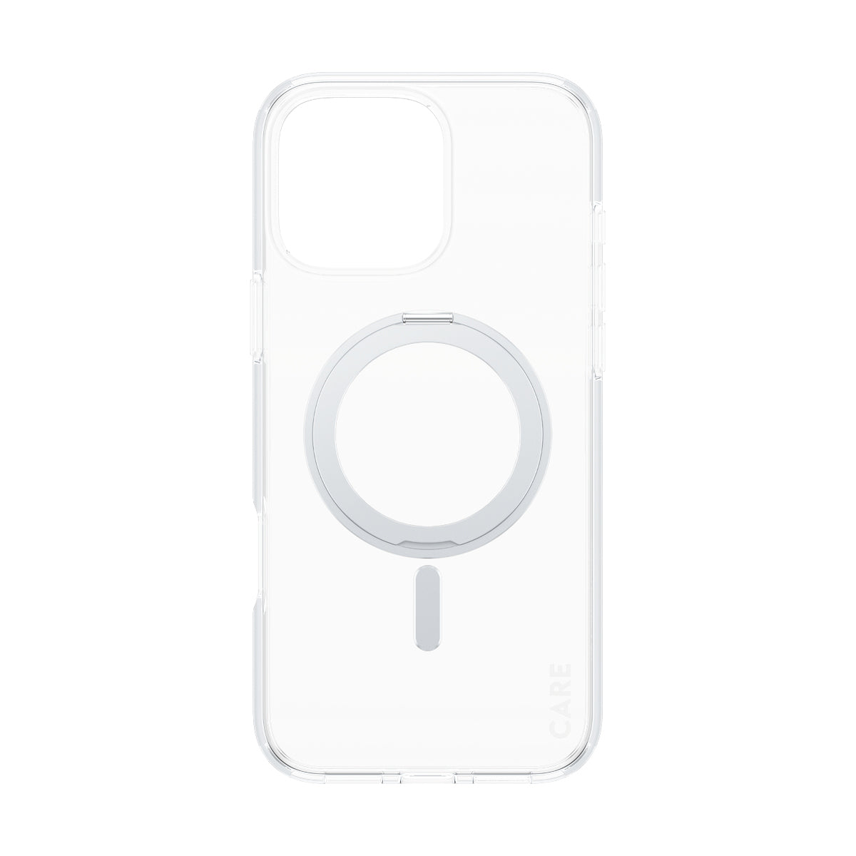 PanzerGlass CARE by ® Feature Case Transparent m. Sølv Kickstand & MagSafe iPhone 16 Pro Max