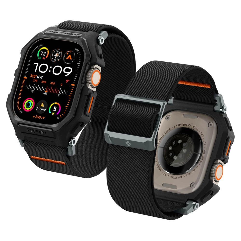Spigen Lite Fit Pro Case med rem til Apple Watch Ultra 1 / 2 (49mm) - Matte sort