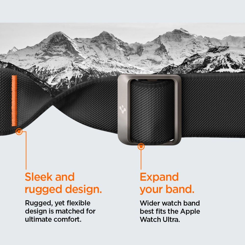 Spigen Lite Fit Pro Case med rem til Apple Watch Ultra 1 / 2 (49mm) - Matte sort