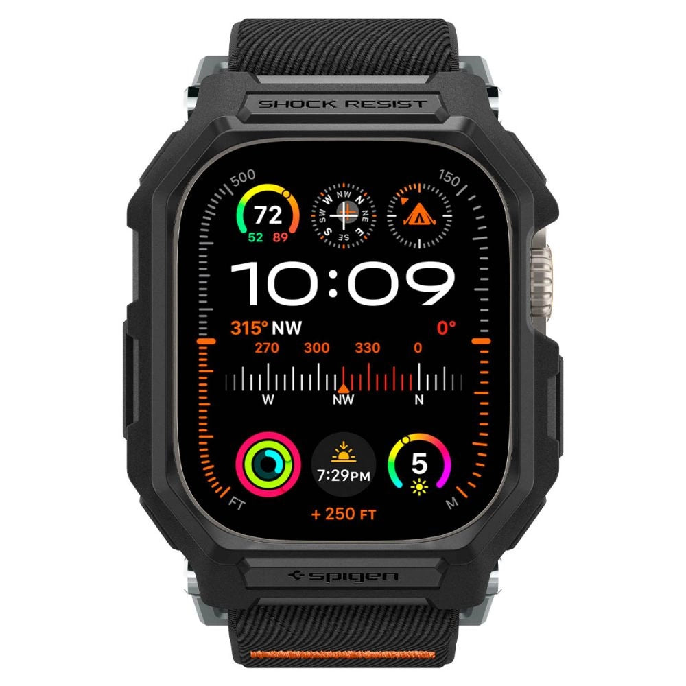 Spigen Lite Fit Pro Case med rem til Apple Watch Ultra 1 / 2 (49mm) - Matte sort
