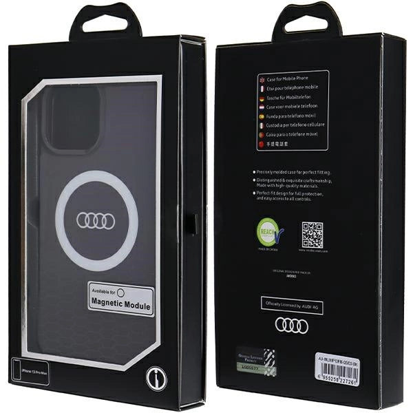 Audi IML Big Logo MagSafe-hylster til iPhone 13 Pro Max - sort
