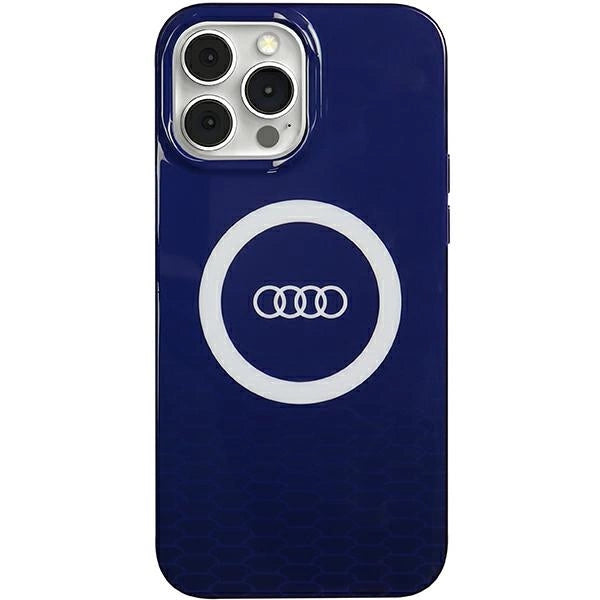 Audi IML Big Logo MagSafe-hylster til iPhone 13 Pro Max - blå