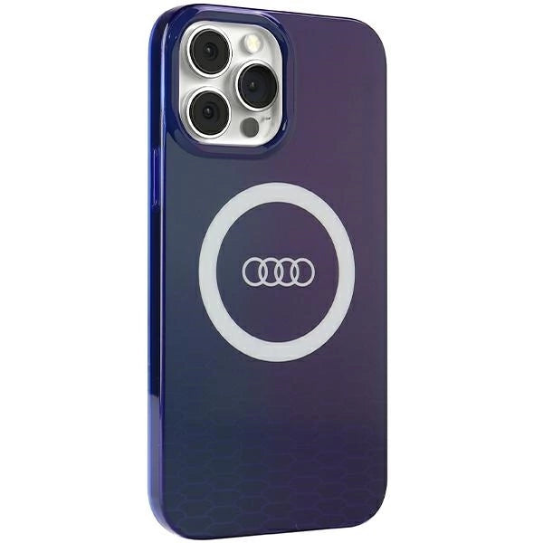 Audi IML Big Logo MagSafe-hylster til iPhone 13 Pro Max - blå