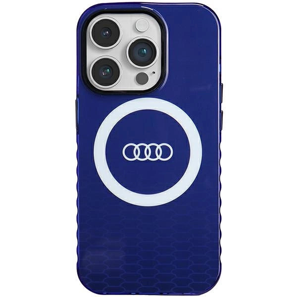 Audi IML Big Logo MagSafe-hylster til iPhone 14 Pro - blå