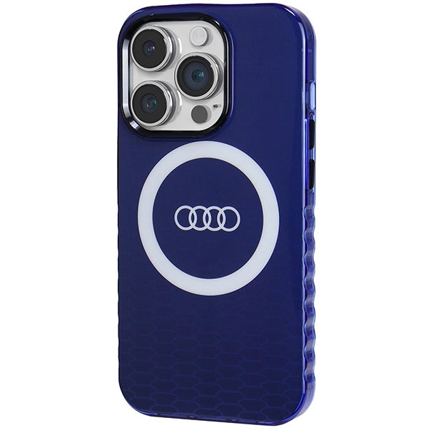 Audi IML Big Logo MagSafe-hylster til iPhone 14 Pro - blå