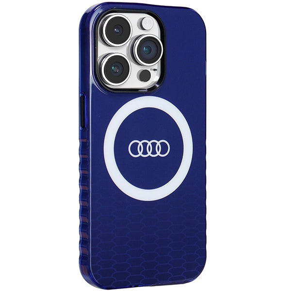 Audi IML Big Logo MagSafe-hylster til iPhone 14 Pro - blå