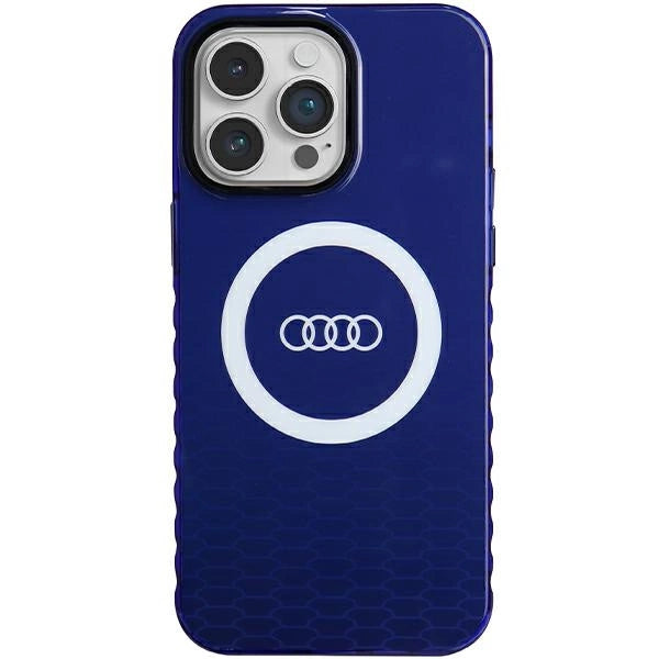 Audi IML Big Logo MagSafe-hylster til iPhone 14 Pro Max - blå