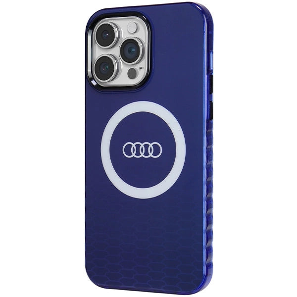 Audi IML Big Logo MagSafe-hylster til iPhone 14 Pro Max - blå