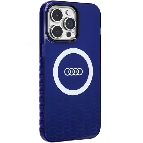 Audi IML Big Logo MagSafe-hylster til iPhone 14 Pro Max - blå