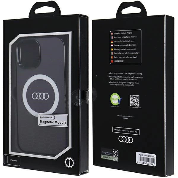 Audi IML Big Logo MagSafe fodtøj til iPhone 15 / 14 / 13 - sort
