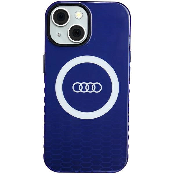 Audi IML Big Logo MagSafe-hylster til iPhone 15 / 14 / 13 - blå