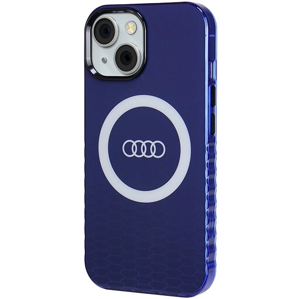 Audi IML Big Logo MagSafe-hylster til iPhone 15 / 14 / 13 - blå