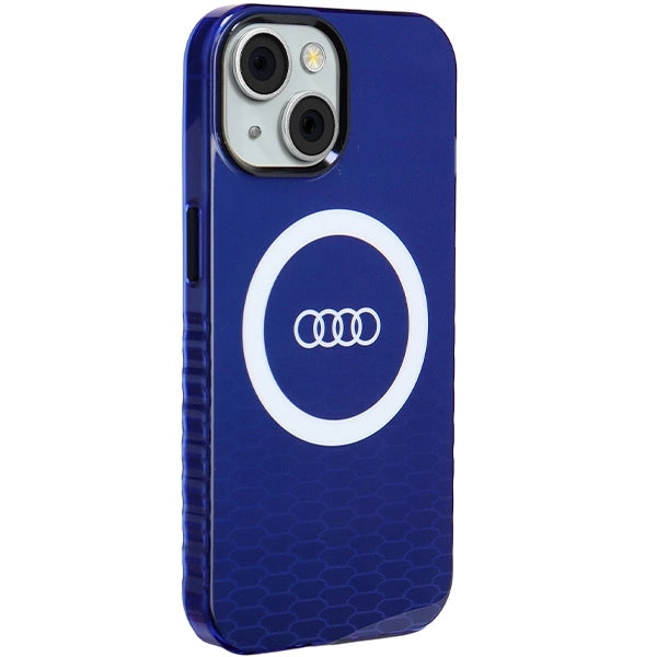 Audi IML Big Logo MagSafe-hylster til iPhone 15 / 14 / 13 - blå