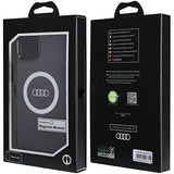 Audi IML Big Logo MagSafe-hylster til iPhone 15 Plus / 14 Plus - sort