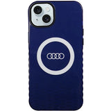 Audi IML Big Logo MagSafe-hylster til iPhone 15 Plus / 14 Plus - blå