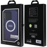 Audi IML Big Logo MagSafe-hylster til iPhone 15 Pro - blå