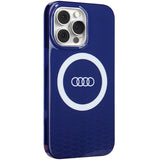 Audi IML Big Logo MagSafe-hylster til iPhone 13 Pro / 13 - blå