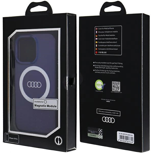 Audi IML Big Logo MagSafe-hylster til iPhone 13 Pro / 13 - blå