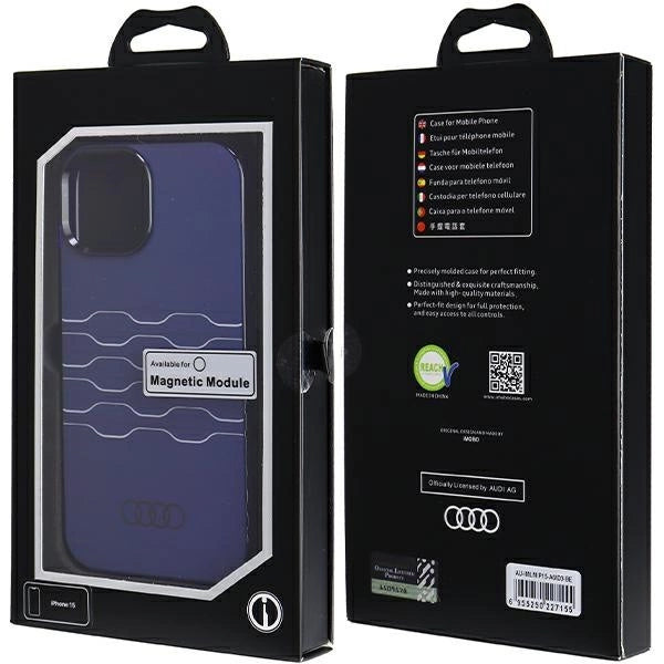 Audi IML MagSafe fodtøj til iPhone 15 / 14 / 13 - blå