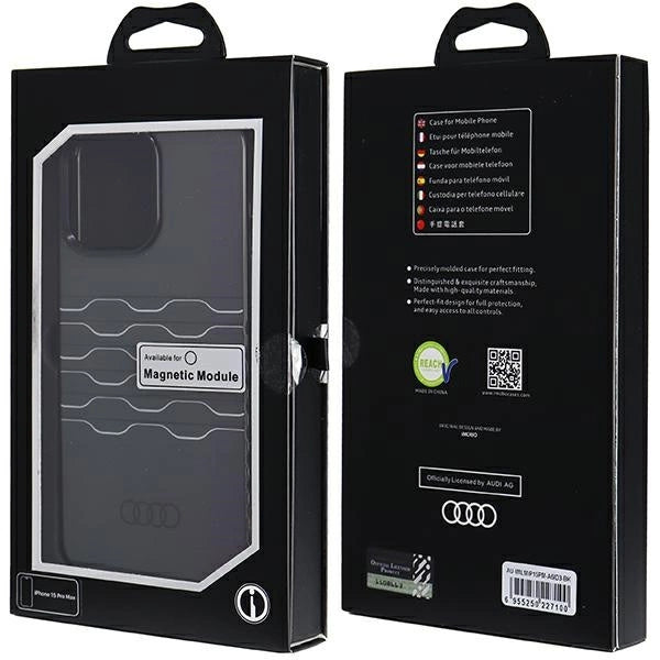 Audi IML MagSafe-fodral til iPhone 15 Pro Max - sort