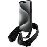 BMW M Edition Carbon Stripe & Strap case til iPhone 15 Plus / 14 Plus - sort