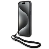 BMW Signature læder Wordmark ledningsfoder til iPhone 15/14/13 - sort