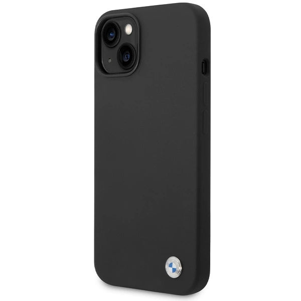BMW Silicone Metal Logo case for iPhone 15 / 14 / 13 - black