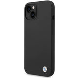 BMW Silicone Metal Logo case for iPhone 15 / 14 / 13 - black