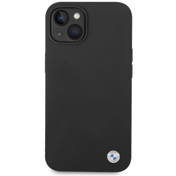 BMW Silicone Metal Logo case for iPhone 15 / 14 / 13 - black