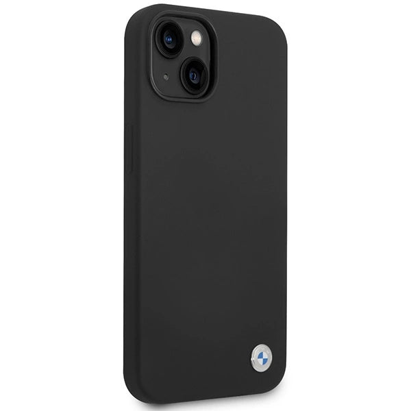 BMW Silicone Metal Logo case for iPhone 15 / 14 / 13 - black